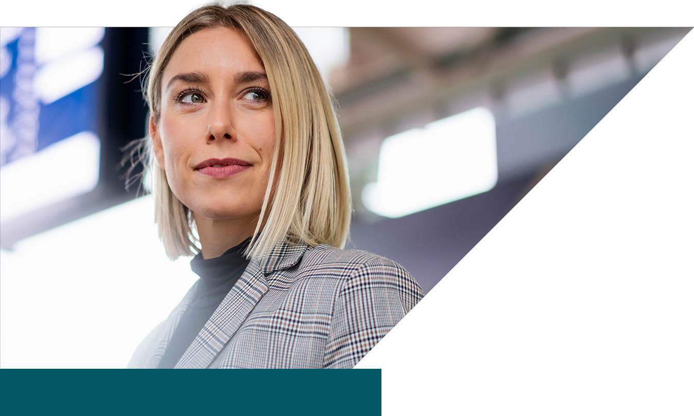 Woman smiling in SAP anvil